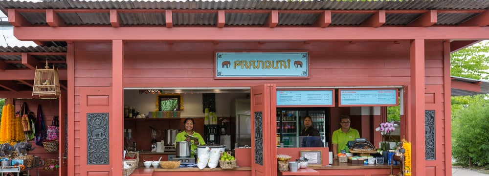 Pranburi-Kiosk im Zoo Zürich