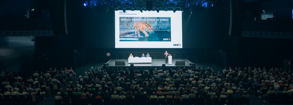 Impression von der Generalversammlung 2025 der Zoo Zürich AG.