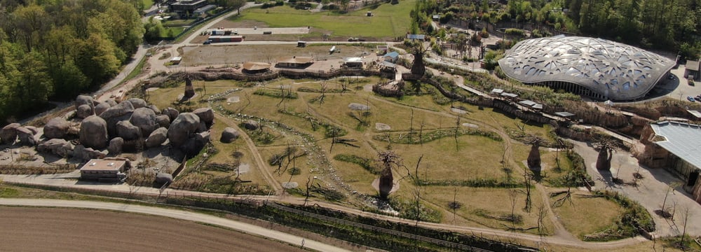 Foto: Zoo Zürich, Dominik Ryser Luftaufnahmen Lewa Savanne April 2020.