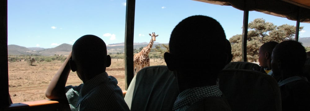 Umweltbildung im Lewa Wildlife Conservancy in Kenia.