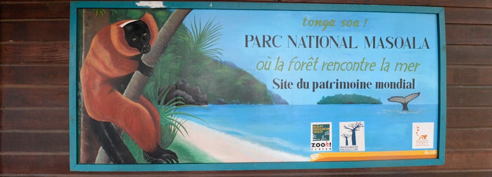 Foto: Zoo Zürich, Martin Bauert Schild im Masoala Nationalpark auf Madagaskar.