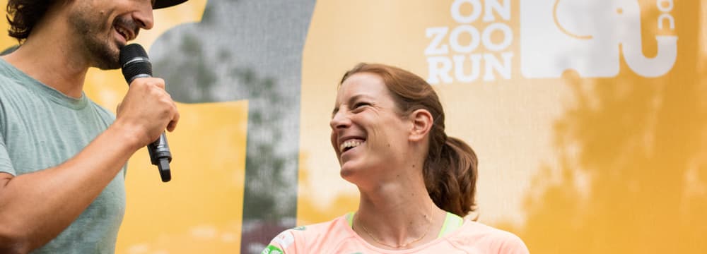 Nicola Spirig am On Zoo Run 2017 im Zoo Zürich.