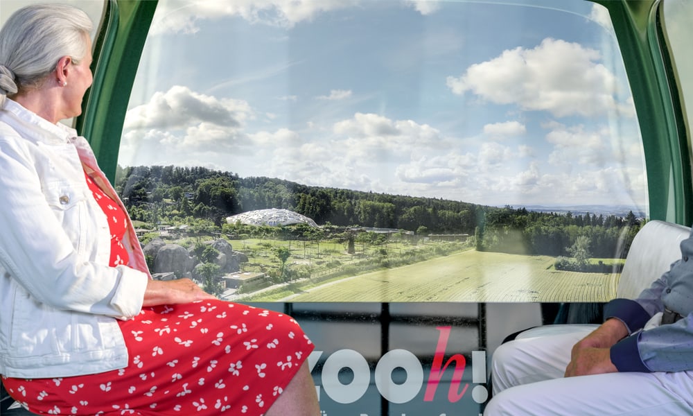 Visualisierung der Zooseilbahn aus dem Entwicklungsplan 2050.