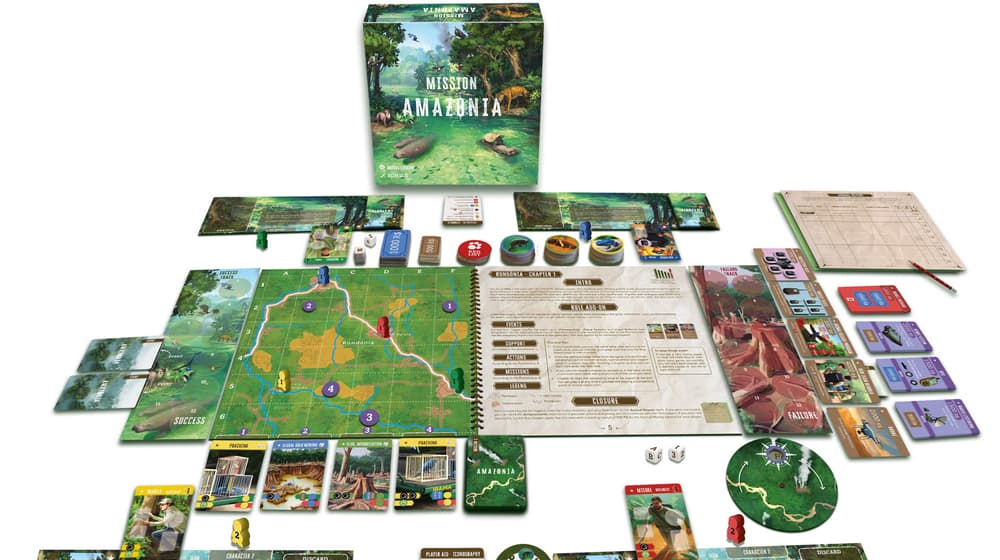 Brettspiel «Mission Amazonia», erhältlich in den Zooshops des Zoo Zürich.
