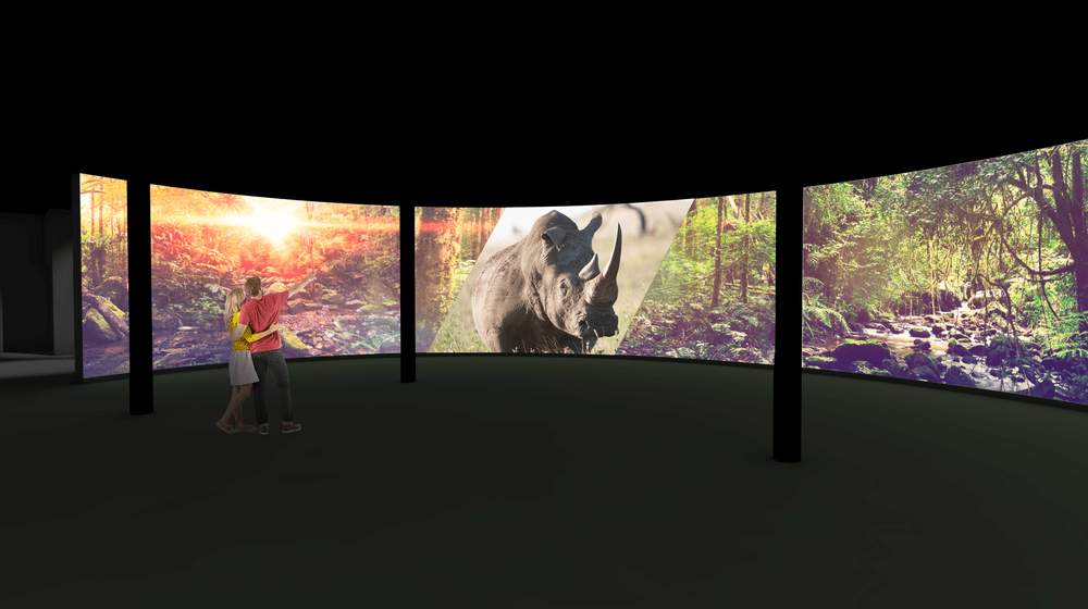 Visualisierung geplantes Naturschutzzentrum. 