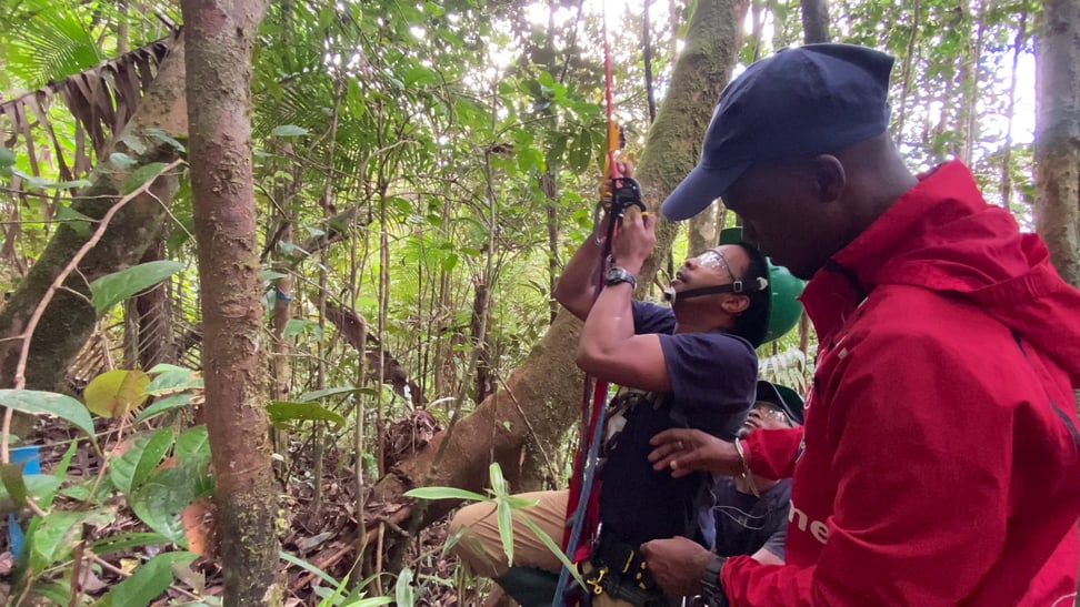 Hasina Rabe mit Teamkollegen von WCS Madagaskar.