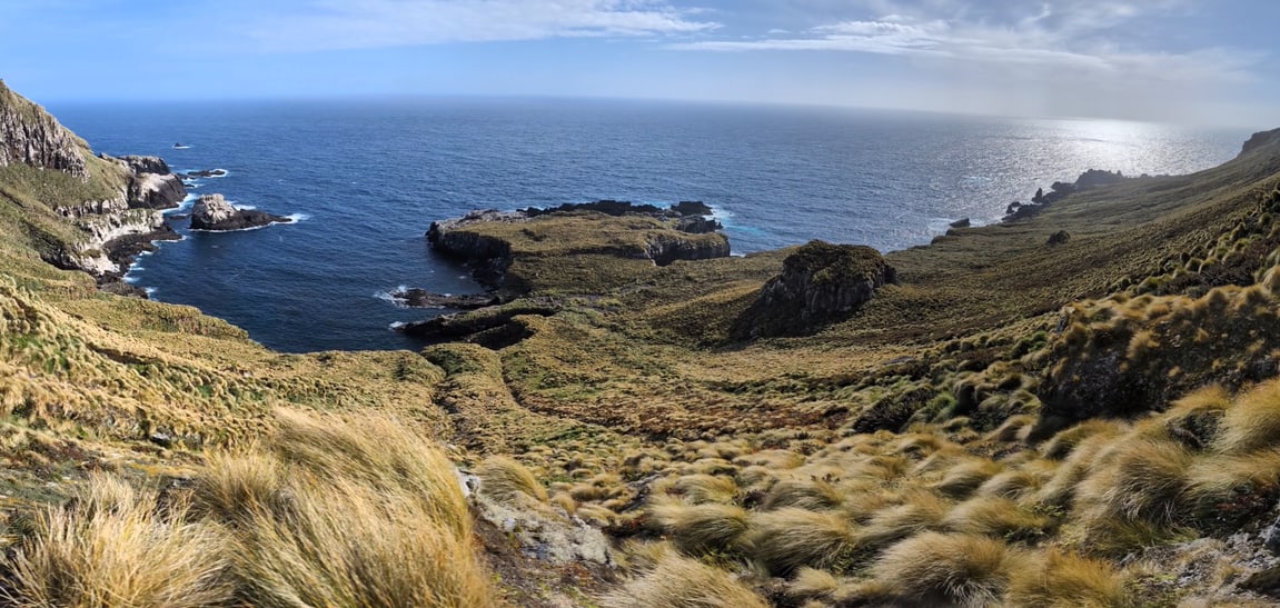 Panorama auf den Antipoden-Inseln.