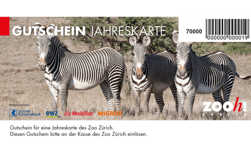 Gutschein Jahreskarte Zoo Zürich