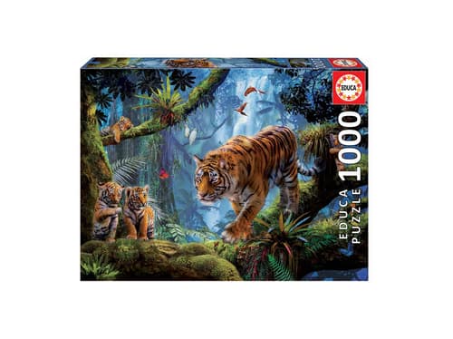 Puzzle EDUCA Tiger in den Bäumen 1'000 Teile