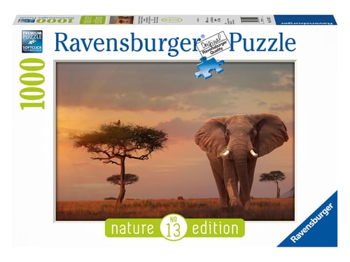 Puzzle Elefant im Masai Mara Nationalpark 1000 Teile