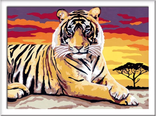 Malen nach Zahlen Majestätischer Tiger 