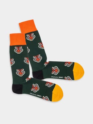 Produktbild der DillySocks-Panthera-Kollektion, Sujet Tiger.