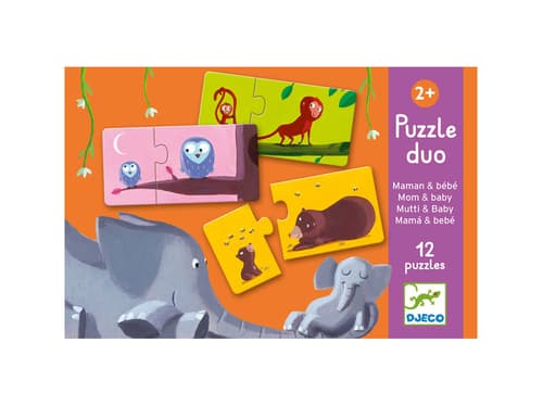 Puzzle Duo Mama und Kind von Djeco