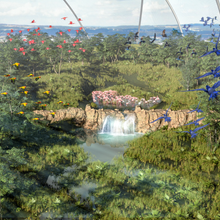 Rendering der geplanten Pantanal Voliere im Zoo Zürich
