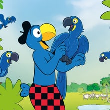 Visual für den Globi-Kindernachmittag im Zoo Zürich.