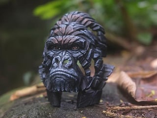 Edge Sculptures Gorilla Bust Miniature