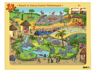 Zooh! Puzzle Besuch im Kaeng Krachan Elefantenpark