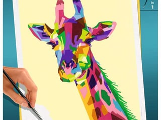 CREART Bunte Giraffe von Carlit + Ravensburger
