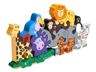 Holzpuzzle Zootiere 1-10 