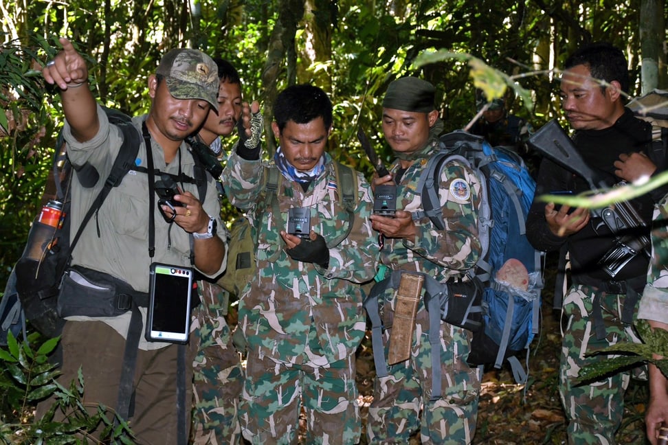 Schutzteam im Kaeng Krachan Nationalpark in Thailand.