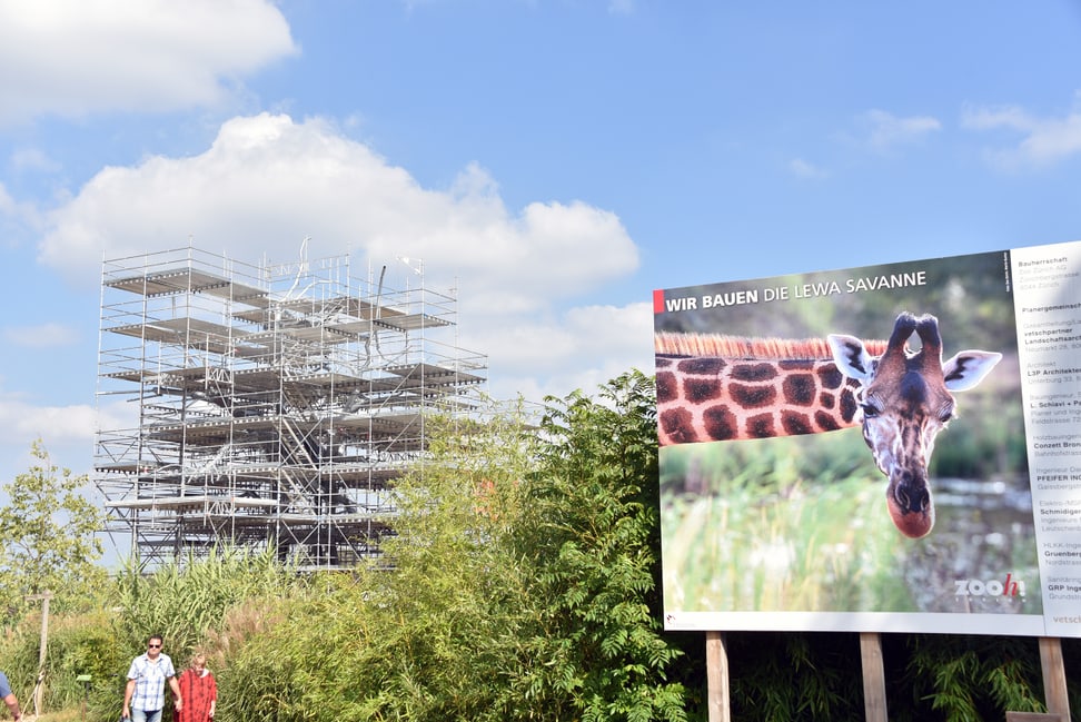 Foto: Zoo Zürich, Robert Zingg Baustelle Lewa Savanne im Zoo Zürich.