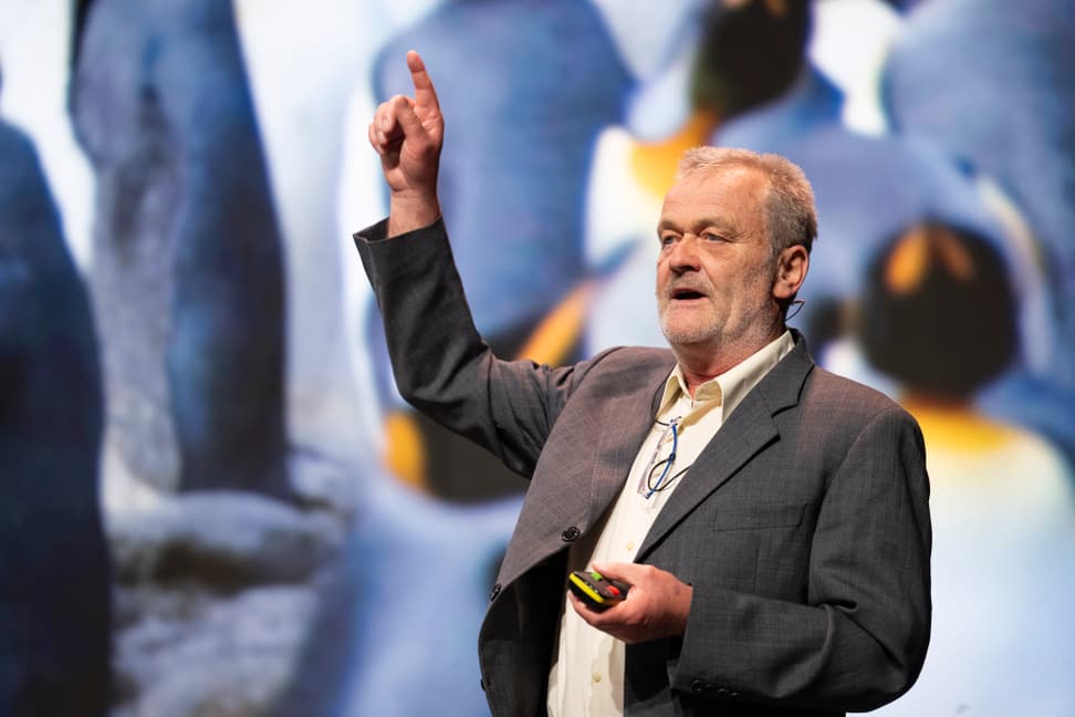 Dr. Klemens Pütz, wissenschaftlicher Direktor des Antarctic Research Trust ART, an der Zoo-Generalversammlung 2026..