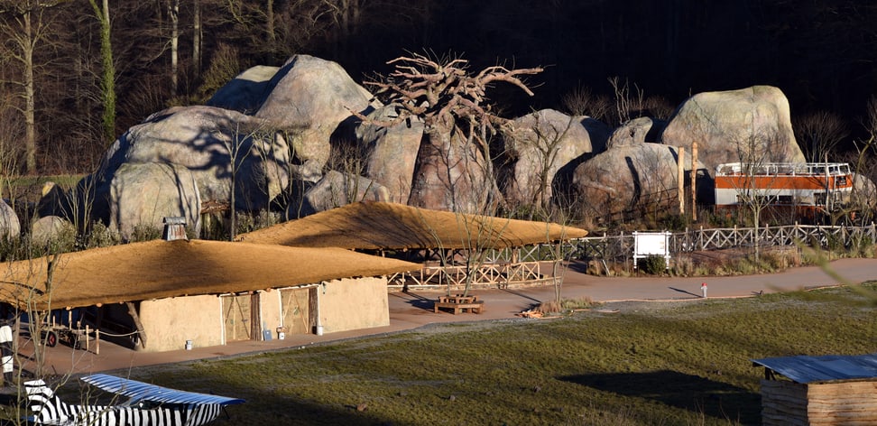 Foto: Zoo Zürich, Robert Zingg Lewa Dorf und Kopjefelsen.