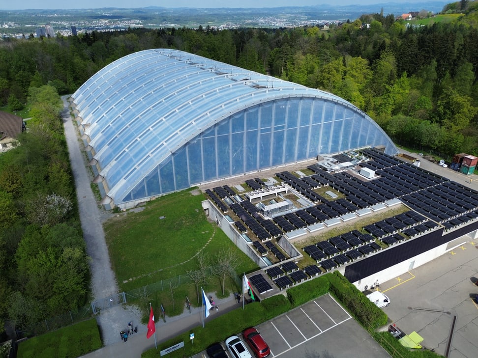 Foto: Zoo Zürich, Nicole Schnyder Aussenaufnahme des Masoala Regenwalds 2023.