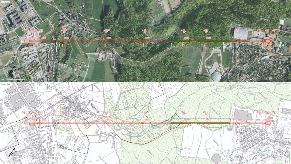 Leadimage Linienfuehrung 20180418 Visualisierung der Linienführung Zooseilbahn.