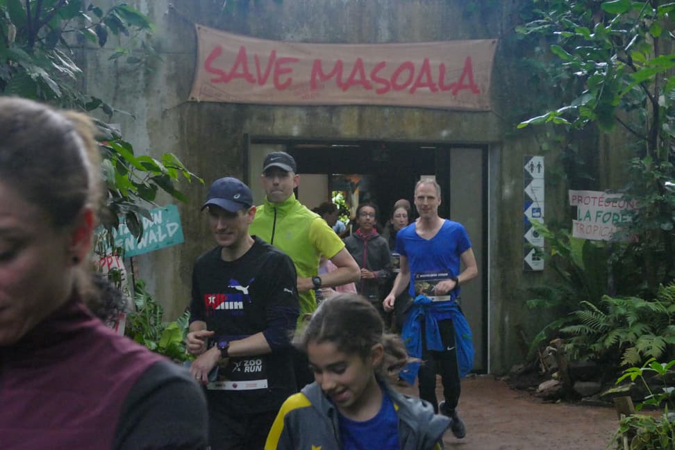 Läufer*innen beim Weltklasse Zürich Zoo Run 2023.