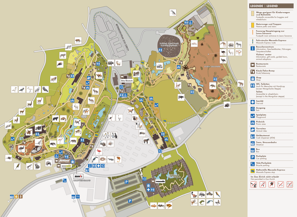 karte zoo Zoo Map Zoo Zurich karte zoo