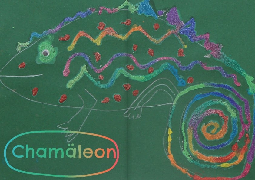 Chamäleon malen Zoo dihei