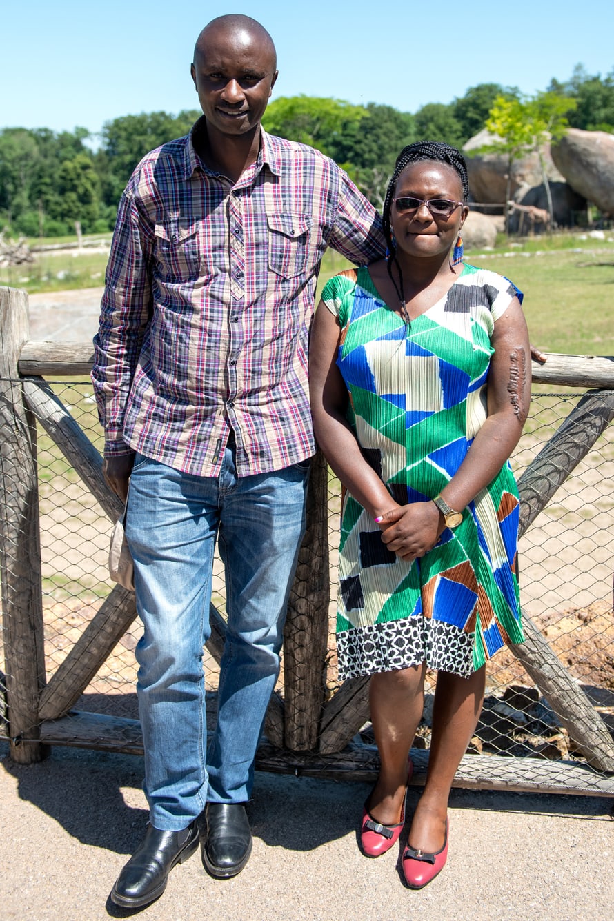 Edward Ndiritu und Purity Kinoti vom Lewa Wild Conservancy.