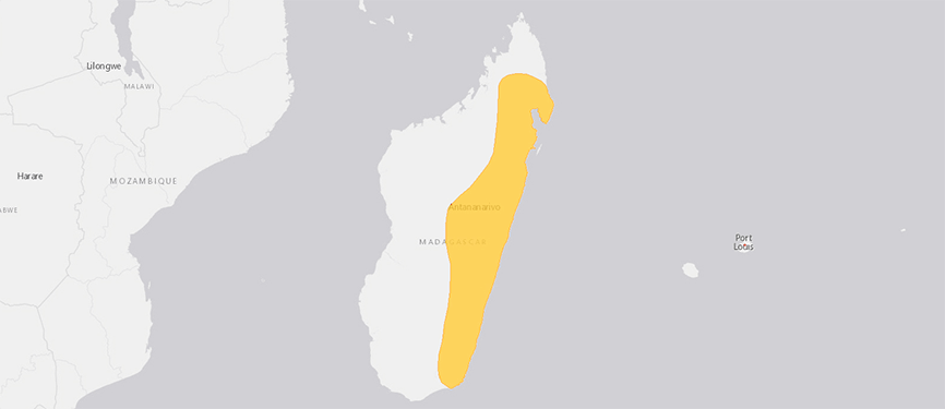 Verbreitungskarte Madagaskarente
