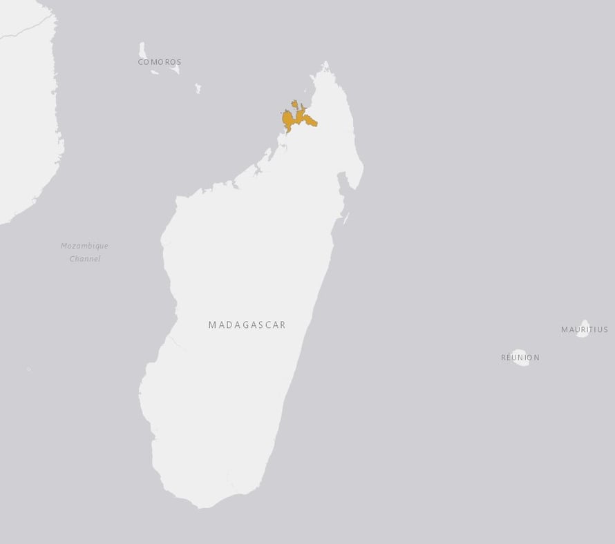 Verbreitungskarte Madagaskar-Hechtling