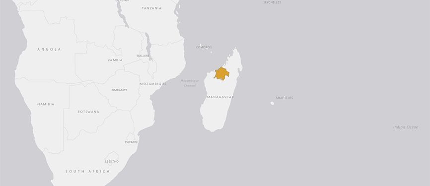 Verbreitungskarte Kotsovato-Buntbarsch