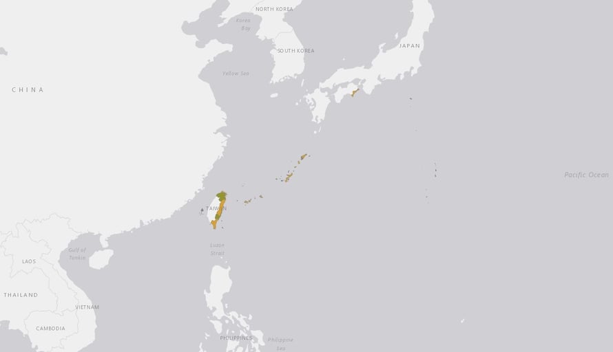 Verbreitungskarte Yamatonuma-Garnele