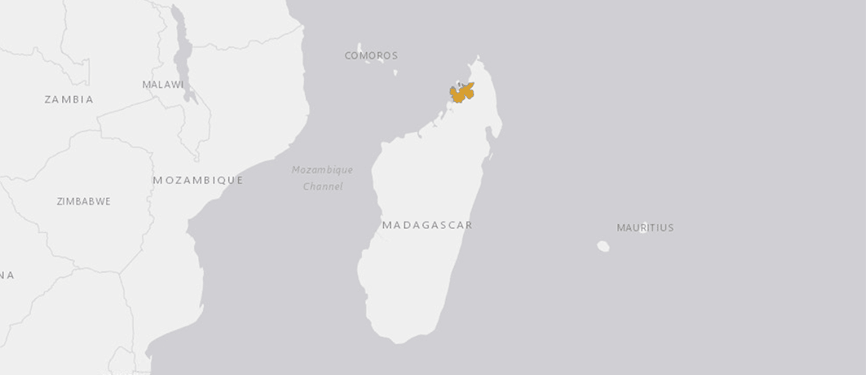 Verbreitungskarte Mohrenmaki