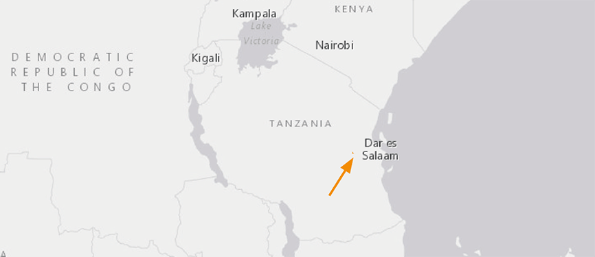 Verbreitungskarte Türkisblauer Zwerggecko