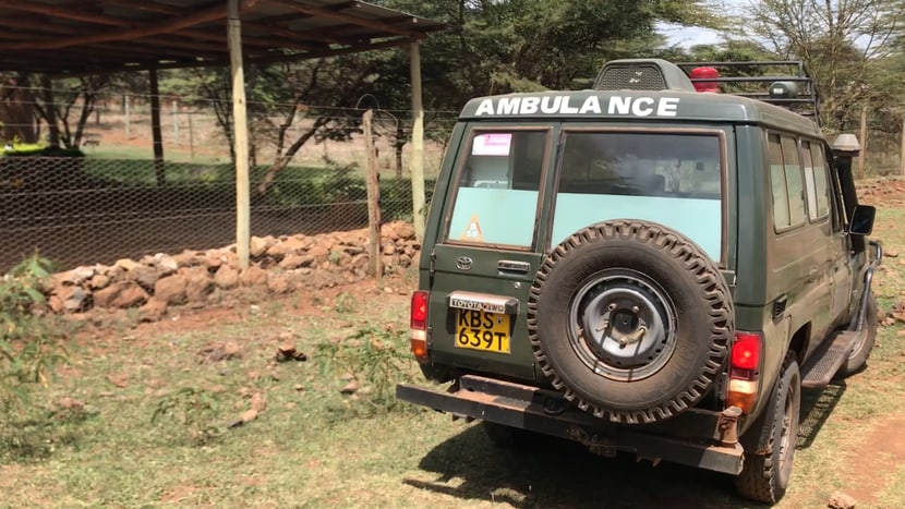 Ambulanz in Lewa.