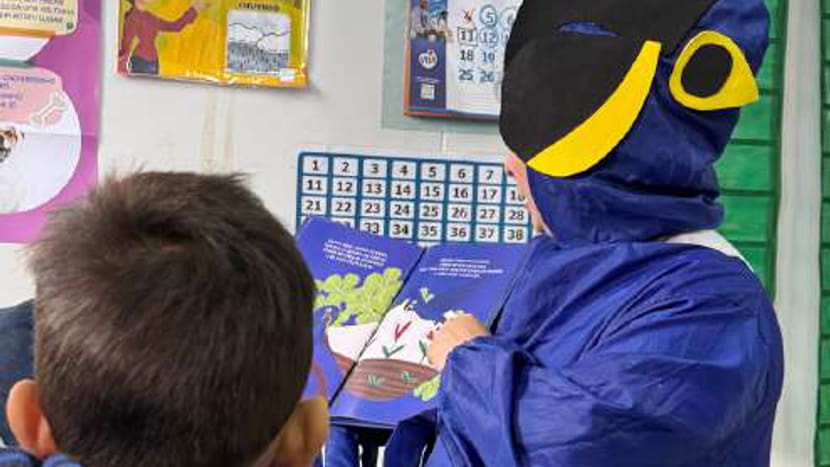 Umweltbildung des Instituto Arara Azul mit der lokalen Bevölkerung in Brasilien.