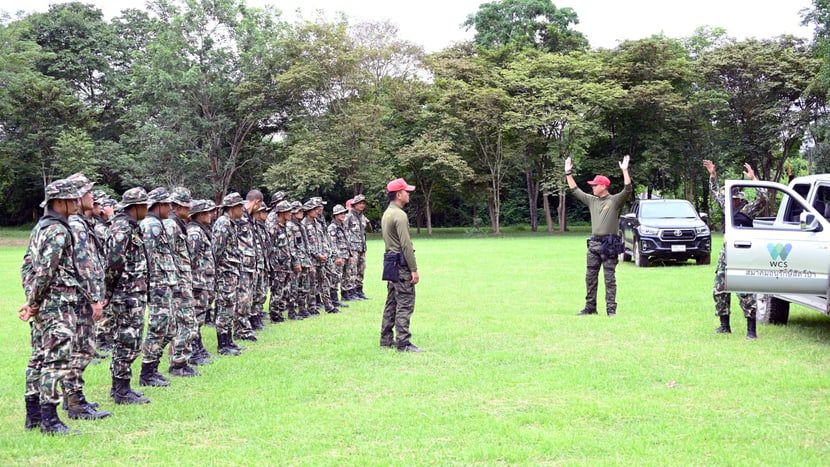 Foto: WCS Thailand Training des Sicherheitsteams im Kaeng Krachan Nationalpark in Thailand.