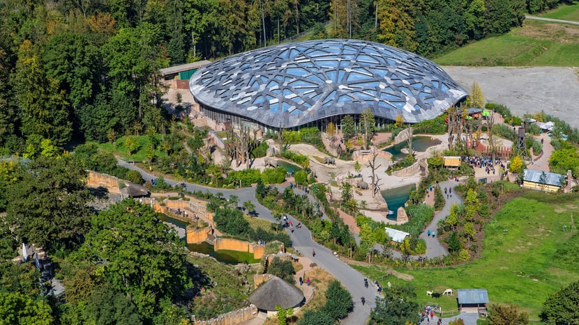 Kaeng Krachan Elefantenpark im Zoo Zürich.