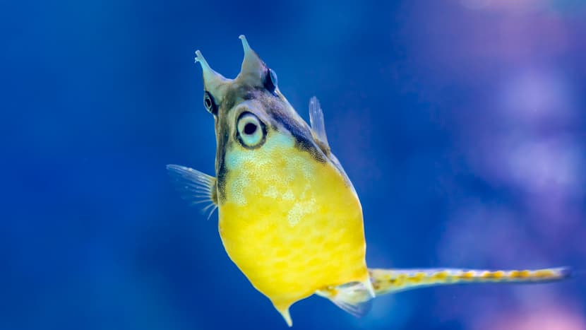 Gehörnter Kuhkofferfisch.