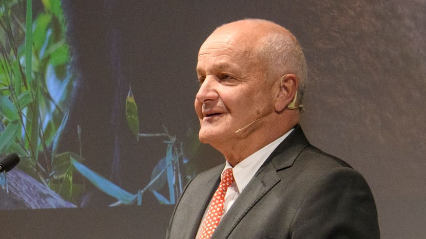 Foto: Zoo Zürich, Martin Bauert Zoo-Verwaltungsratspräsident Martin Naville an der Aktionariatsinformationsveranstaltung 2022 im Careum.