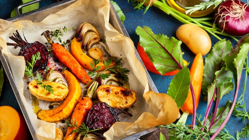 Image symbolique d'un repas de légumes.