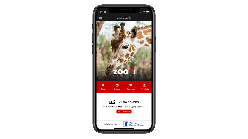 Zoo-App Start-Screen