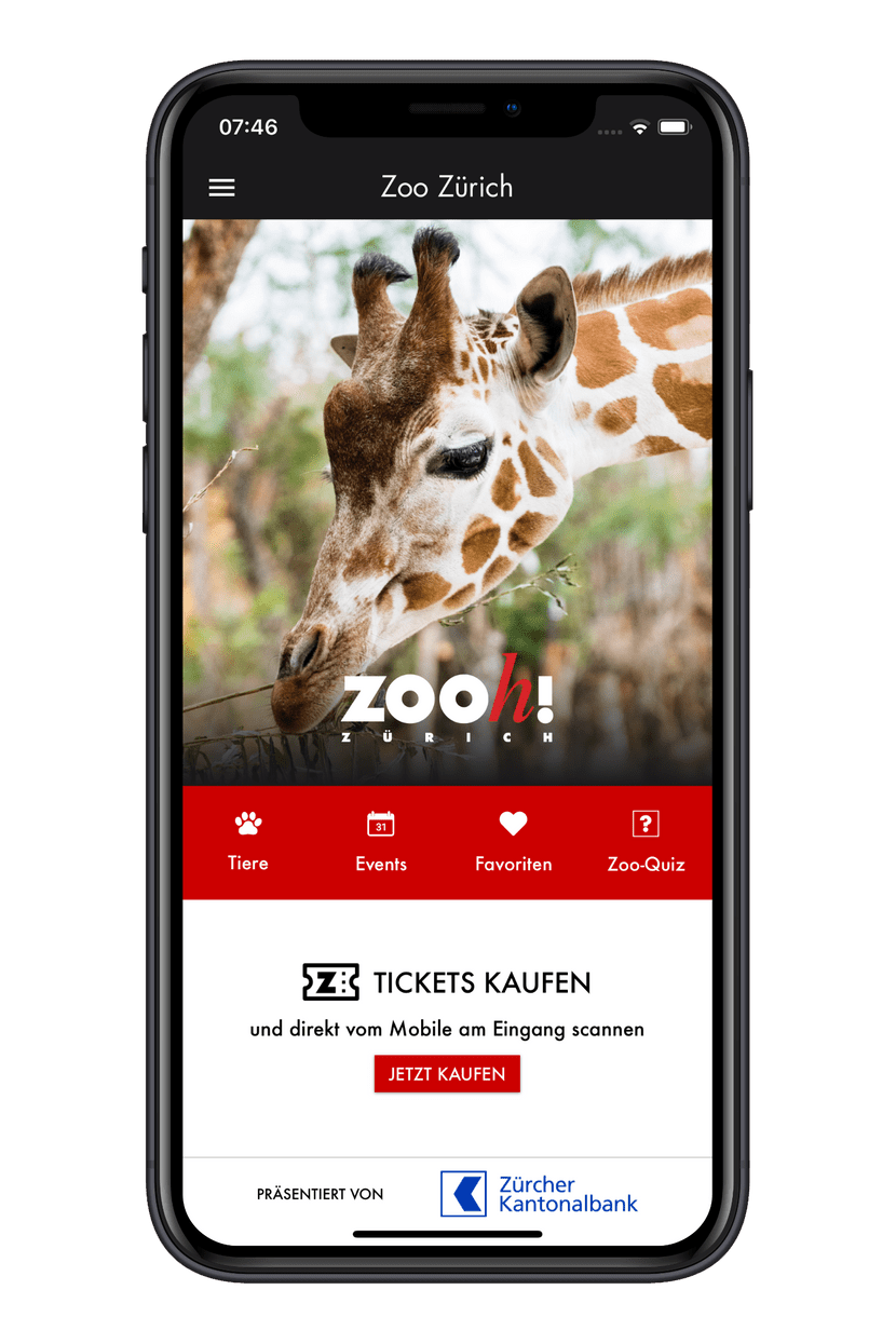 Zoo-App Start-Screen
