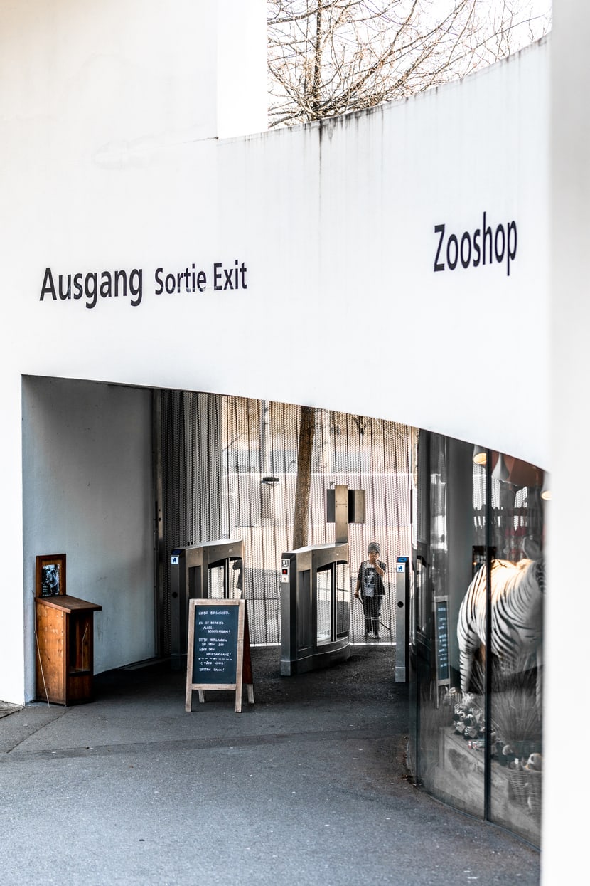 Zoo Zürich im März 2020, für die Besucher aufgrund der Covid-19-Pandemie geschlossen.