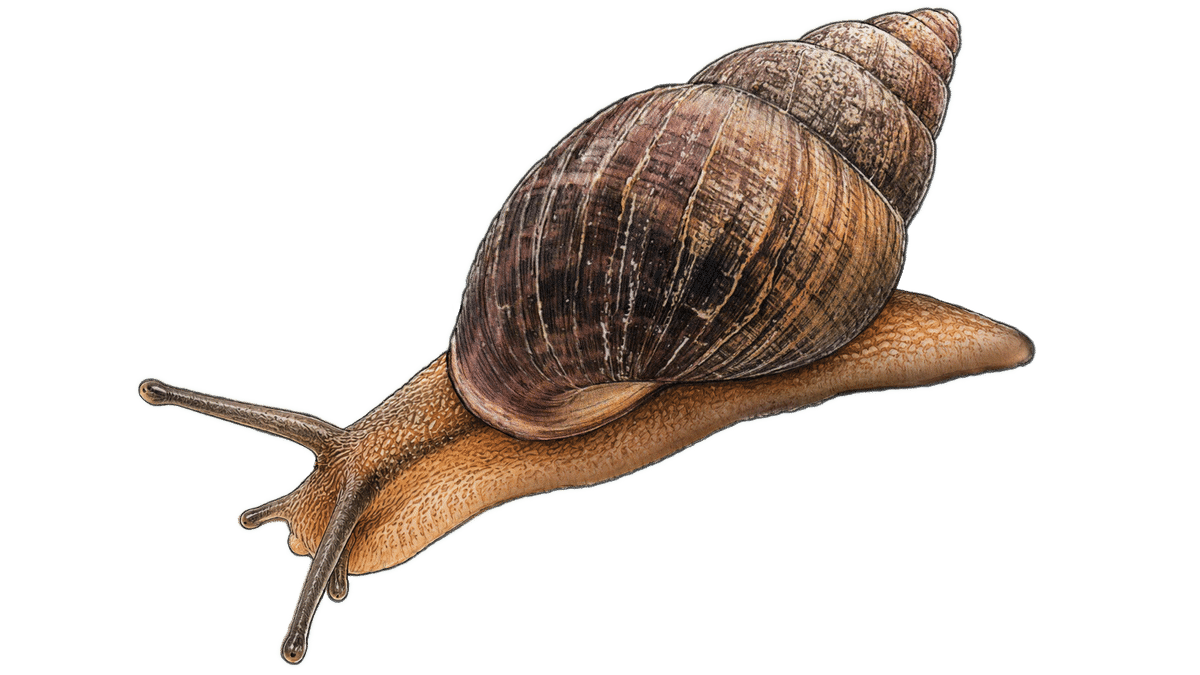Illustration Frégate Island Enid snail